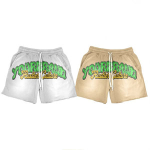 Ensembles de T-shirts et Shorts Streetwear pour Hommes, Coupe Boxy, Personnalisés, Écologiques, Impression Numérique, Délavés à l'Acide, Broderie Patchwork - Product Image 3