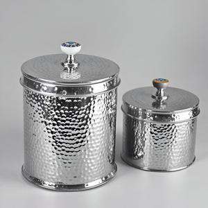 Boîte de rangement en métal pour thé, café et sucre, en acier inoxydable, pour la cuisine - Product Image 2