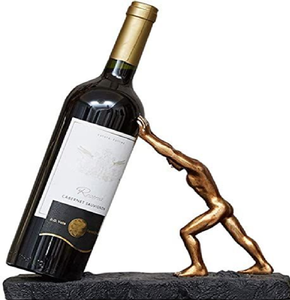 Divertido soporte para botellas con forma de perro dachshund gris. Estante creativo con forma de animal para mascotas. Disponible a precios de mayorista. - Product Image 5