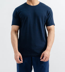 Camiseta Corta Oversize de Verano para Hombre al por Mayor, con Logo Personalizado, Hombro Caído, Cuello Redondo, Tejido de Punto 100% Algodón - Product Image 2