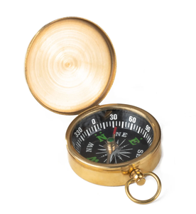 Vente en gros de mini boussoles en acier inoxydable de 60 mm avec cadran à aiguille et porte-clés - Cadeau promotionnel imperméable - Product Image 2