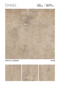 Azulejos de porcelana mate tallados de 600x600 mm, desarrollados para ofrecer un relieve superficial suave, un tono natural y una durabilidad interior prolongada. - Product Image 3