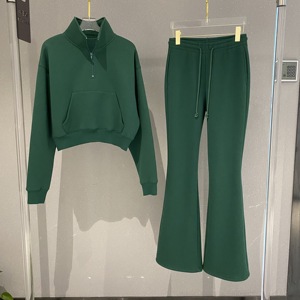 Ensemble de survêtement deux pièces pour femme, de haute qualité, pour le jogging, l'entraînement et le sport, vente en gros OEM - Product Image 6