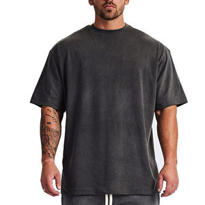 Camiseta Extra Grande para Hombre, Manga Corta, Corte Holgado Informal, Poliéster/Algodón, 220g, Tela Suave, Transpirable, Cómoda, Estilo Relajado - Product Image 4
