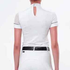 Camisa de equitación de malla con tejido de microfibra antiolor para actividades ecuestres al aire libre en verano. - Product Image 5