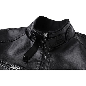 Premium Genuine Cow Leather Jacket <b>Men</b> Motorbike Jacket Custom OEM ODM Black Leather jacket Outerwear <b>Winter</b> <b>Wears</b> - Product Image 5