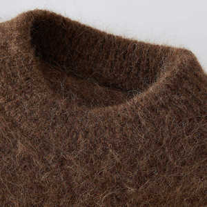 เสื้อสเวตเตอร์ผู้หญิง VIBE SEWN ผ้าโพลีเอสเตอร์/คอตตอน ถักมือสำหรับฤดูหนาว ระบายอากาศได้ดี ไม่เป็นขุย แห้งเร็ว คุณภาพสูง ราคาถูก ทรงเข้ารูป - Product Image 5