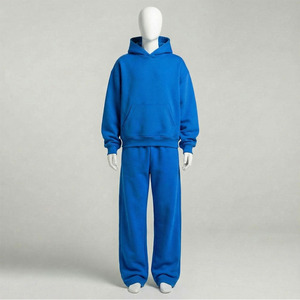 Survêtement streetwear personnalisé OEM de haute qualité, en molleton épais délavé à l'acide, avec impression sérigraphiée et broderie appliquée - Product Image 3