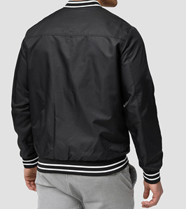 Veste de baseball d'hiver unisexe personnalisable, imperméable, 100% laine respirante, avec logo imprimé brodé sur le devant - Product Image 2
