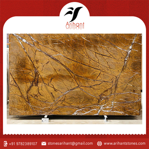 Dalles de marbre doré naturel de forêt tropicale de qualité supérieure pour comptoirs, revêtements de sol, murs et applications intérieures - Product Image 6