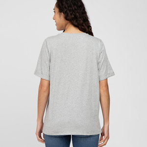 Factory Direct Sale Plus Size Solid Color Custom LOGO Embroidery Short Sleeve Lapel Front Pocket Loose Casual Running Women Tees - Product Image 6