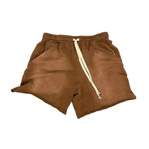 Shorts Homme Qualité Premium 2026 Séchage Rapide 100% Coton avec Poches Légers Logo et Lavage Acide - Product Image 3