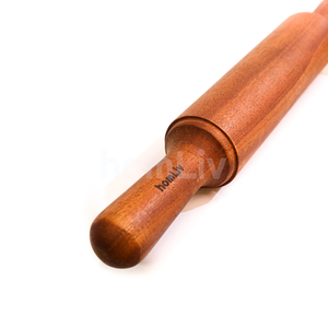 Natural Mahogany Wood <b>Rolling</b> <b>Pin</b> Sustainable Food Safe No Paint and Varnish Halal Customized Kitchen - Product Image 4