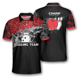 Maillot de bowling personnalisé pour équipe, respirant, grande taille, léger, séchage rapide, matériau antibactérien pour les matchs en intérieur et en extérieur - Product Image 1