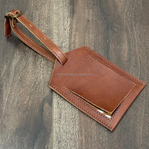 Étiquettes de bagage de nom de voyage en cuir véritable souple personnalisées étiquettes de sac de bagages les plus populaires avec boucle étiquettes de bagage de valise - Product Image 4