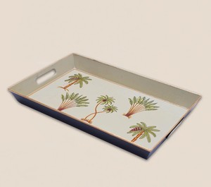 จานเสิร์ฟไม้เคลือบลายตกแต่ง - ดีไซน์รูปทรงสี่เหลี่ยมทันสมัย ใช้กับเครื่องล้างจานได้ มีสินค้าพร้อมส่ง - Product Image 2