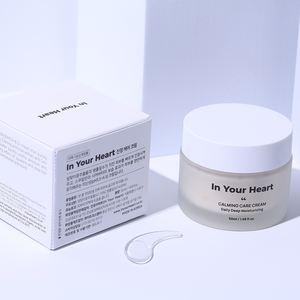 [In Your Heart] Crème apaisante hydratante pour le visage, soin quotidien pour peaux sensibles, formule hydratante apaisante - Product Image 5