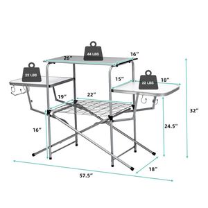 Table de barbecue pliable pour l'extérieur, support de grillade pour les divertissements en plein air - Product Image 5