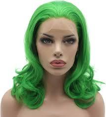 Peluca de Cabello Remy Brasileño de Aspecto Natural, Tono Verde Intenso, Gorro Transpirable, Ajuste Seguro, Textura Suave, Fácil de Peinar, Permanente - Product Image 2