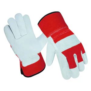 Guantes de Seguridad Industriales Antiestáticos, Transpirables y Duraderos, de Algodón y Piel de Vacuno, para Protección Laboral - Product Image 5