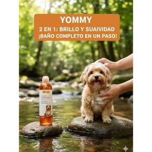 Champú para Perros Yommy de Frontline Pet Care, 250 ml, pH Neutro, 2 en 1, Acondicionador para Piel Sensible, para Limpieza y Baño de Mascotas - Product Image 5