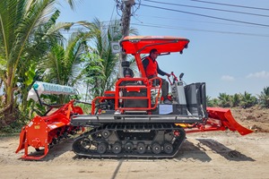 Tracteur à chenilles en caoutchouc HOGICO HG80VN Turbo 80HP, machine agricole multifonction haute performance - Product Image 1