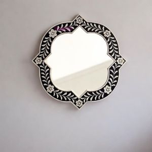 Espejo de Pared de Lujo Hecho a Mano con Incrustaciones de Hueso Natural, Elegante Adorno de Diseño Interior para Decoración de Hogares de Lujo - Product Image 2