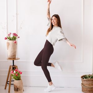 Leggings Deportivos de Algodón y Elastano para Mujer, Cintura Alta, Elásticos, para Fitness, Running, Entrenamiento, Yoga, Producción al por Mayor con Logotipo Personalizado - Product Image 3