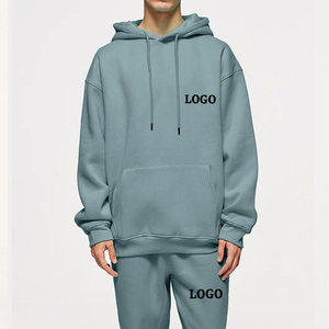 ผู้ผลิตเสื้อฮู้ดดี้ทรงบ็อกซี่ ผ้าฟลีซเรียบ 500/400 กรัมต่อตารางเมตร ผ้าเฟรนช์เทอร์รี่ 100% คอตตอน ทรงโอเวอร์ไซส์ หนานุ่ม ตัดสั้น แบบเรียบ - Product Image 2