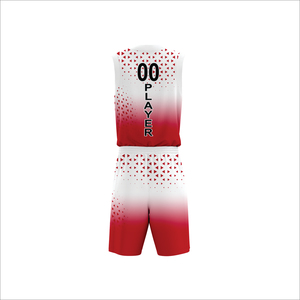 Uniformes de basketball pour hommes de qualité professionnelle, respirants, 100% polyester, sans manches, col en V, grandes tailles, logos personnalisés, transfert thermique/sublimation - Product Image 2