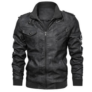 Autumn Casual Motorcycle PU <b>Jacket</b> Biker Leather Coats Brand Clothing Fashion wear Brand New Men's Leather <b>Jackets</b> - Product Image 1