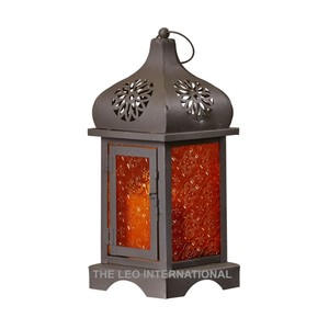 Farol de Metal y Vidrio de Estilo Vintage, Decorativo y Religioso para Bodas, Hecho a Mano, para Villas, Hoteles y Decoración del Hogar - Product Image 3