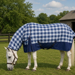 Manta para Caballo Terrain 1200D de 100 g/m², Sintética, Impermeable, Tipo Paddock Combo, con Herrajes de Acero Inoxidable para Uso Invernal - Product Image 5