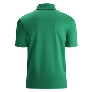 เสื้อโปโลผู้ชายแขนสั้นสีเขียว ผ้าถัก สีพื้น สไตล์ลำลอง ทรงปกติ คอปกติดกระดุม - Product Image 2