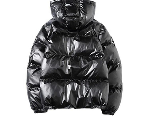Premium Quality 100% Polyester Men Winter <b>Coats</b> Custom Embroidered Warm Thicken Bubble <b>Padded</b> Puffer Jacket Work Style - Product Image 4
