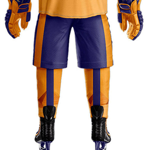 ELEGANT CORPORATION Conjunto de Uniforme de Hockey para Hombre, Diseño Egipcio Naranja y Azul, Impresión por Transferencia de Calor, Transpirable, 100% Poliéster, Adulto - Product Image 4