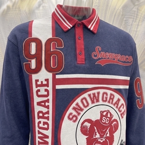 Maillot de baseball Snowgrace à manches longues, col rabattu, coupe classique, unisexe, vêtements pour adultes, impression sublimée, numéros d'équipe - Product Image 6