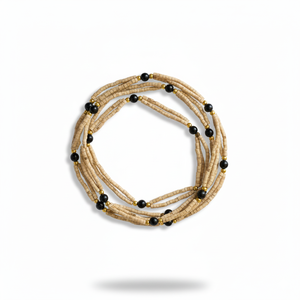 Tulsi Wood Beige Prayer Beads Mala Handmade Spiritual <b>Necklace</b> for Meditation Yoga Religious Jewelry Bulk Pack Wholesale - Product Image 3