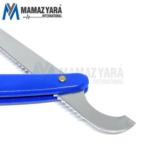 Navaja de Barbero Profesional de Alta Calidad con Hoja de Acero Inoxidable, Mango de Plástico Personalizado, Desechable, Estilo Turco - Product Image 5