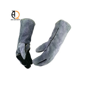 Gants de soudage en cuir durable, résistants à la chaleur, gants de sécurité pour le travail - Product Image 4