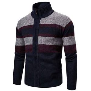 High Quality Concise Style Knitted Zipper <b>Cardigan</b> Full Sleeve <b>Long</b> Sleeve Breathable Plus Size <b>Men</b> <b>Cardigan</b> Sweater - Product Image 5