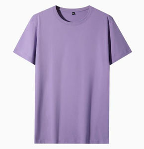 Camiseta de Cuello Redondo Azul Claro para Mujer, Manga Corta, Corte Regular, 100% Algodón, Tejido de Punto, Bordada, Casual, Color Sólido, Transpirable - Product Image 6