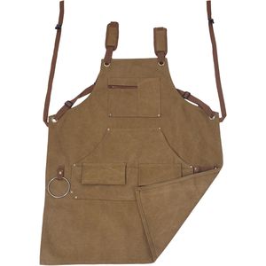 Grembiule da Lavoro in Tela Resistente da 16 oz per Falegnami, Comodamente Regolabile, Lungo per una Migliore Vestibilità - Product Image 2