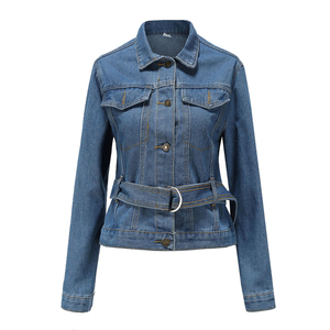 Denim <b>Jacket</b> Women Trend Alert 2026 Fashion Streetwear Oversized Cropped Blue Wash - Product Image 3