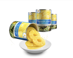 Delicious Factory In Vietnam Cheap Price Best Selling Canned <b>Pineapple</b> Slices In <b>Light</b> Syrup - Product Image 1