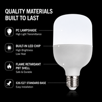 Ampoule LED d'urgence à coupure de courant automatique, culot E27, puce SMD, haute luminosité, batterie Li-ion en plastique, autonomie 3-4 heures, pour panne de courant à domicile
