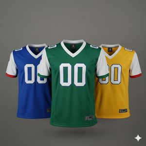 Elite American <b>Football</b> Jersey Custom Stitched Tackle Twill Uniform - Anti-Pilling Professional Grade Breathable Club Sportswear - Product Image 5