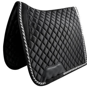 BRAND ZONE Tapis de selle d'équitation en satin de soie pour dressage et saut d'obstacles, haute qualité, confortable et durable, personnalisable - Product Image 1