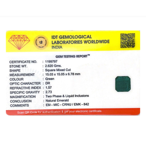 Natural Zambian Emerald 13.1 Carat Certified Loose Pear Cut Faceted Gemstone - Product Image 4