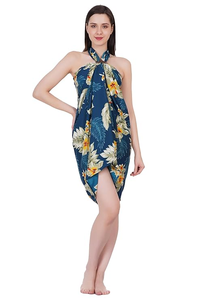 Pareo Hawaiano de Chifón Floral Personalizado, Sarong Polinesio Ligero para Playa, Fabricante de Telas Personalizadas OEM ODM - Product Image 3